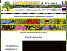 Tablet Screenshot of naturisme-et-terroirs.com